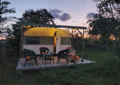 vintage caravan camping Brenazet